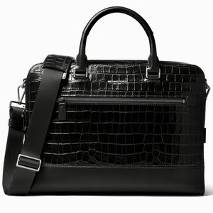 MICHAEL KORS | Harrison Crocodile Briefcase